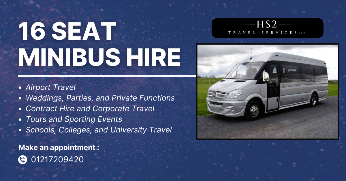 16 Seat Minibus Hire